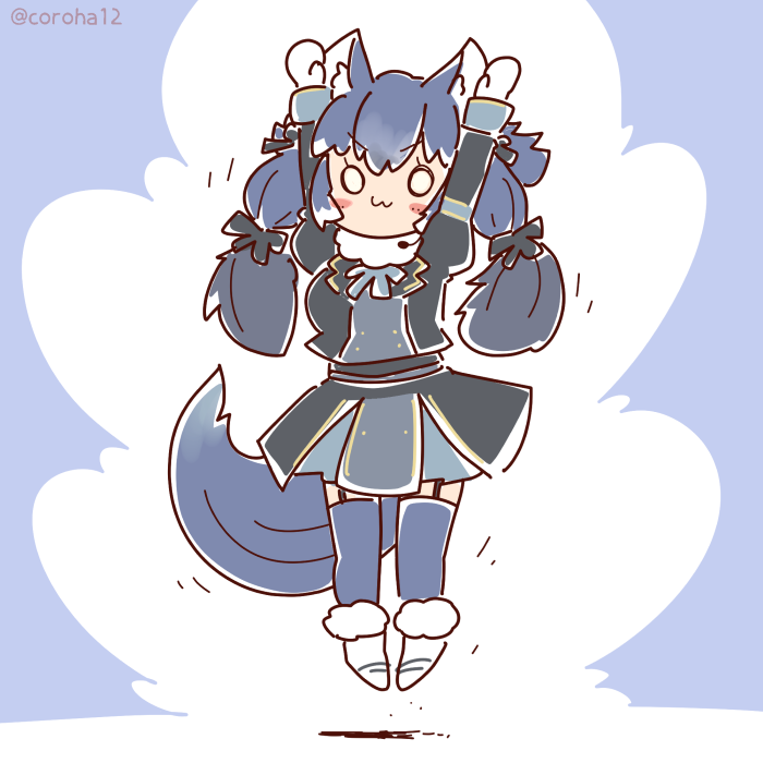 dire wolf (kemono friends and 1 more) drawn by coroha