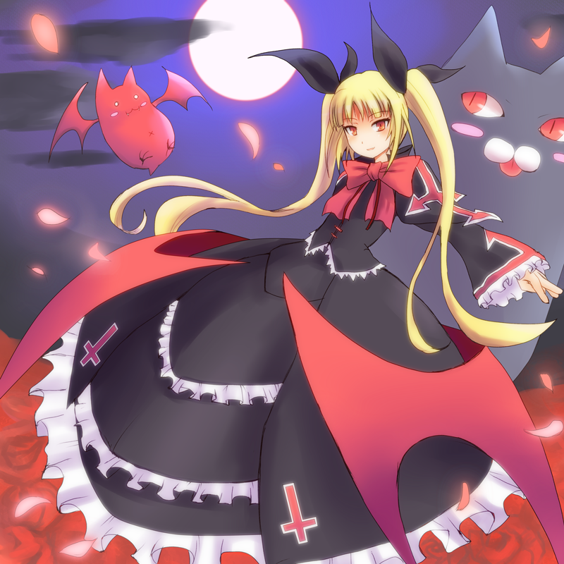 rachel alucard, gii, and nago (blazblue) drawn by sumapan