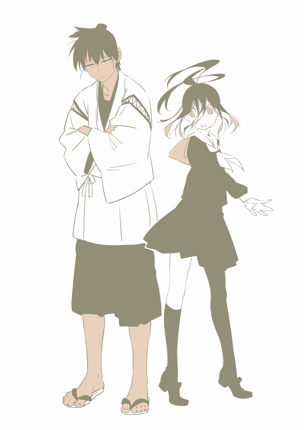torii natsumi and kyousai (nurarihyon no mago) drawn by leuco