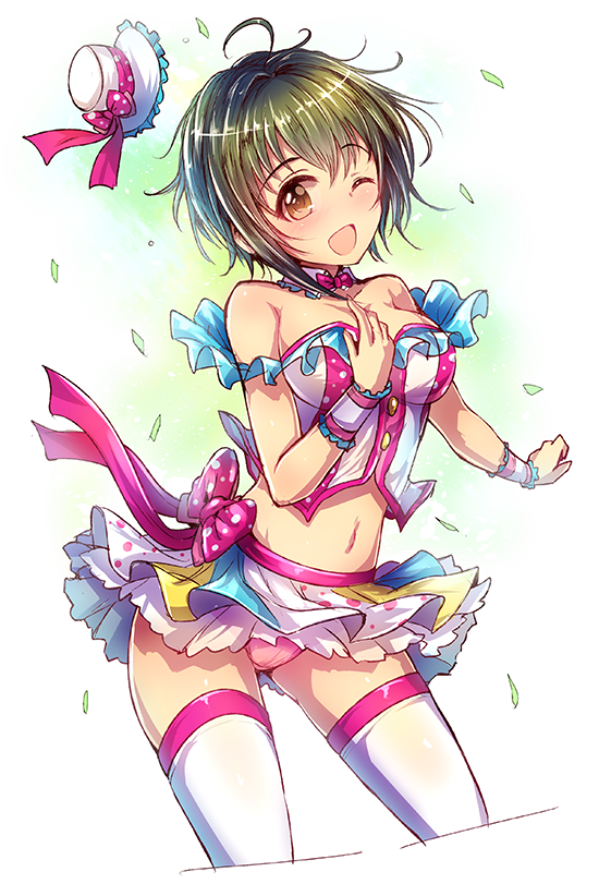 kohinata miho (idolmaster and 1 more) drawn by kara_(color)