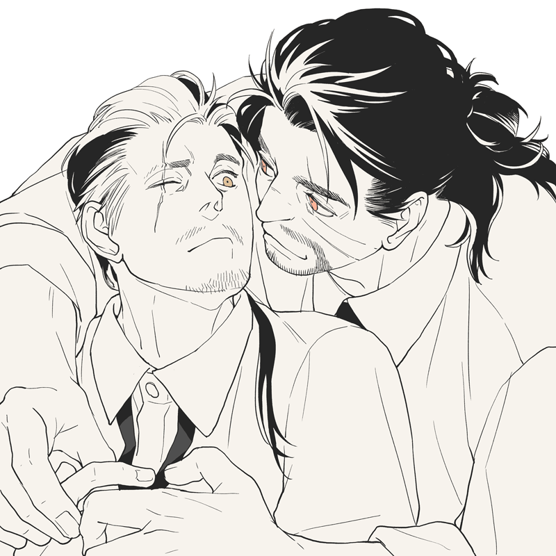 jecht and auron (final fantasy and 1 more) drawn by 4100