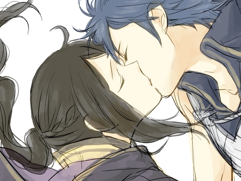 female robin and chrom (fire emblem and 1 more) drawn by nagare_00