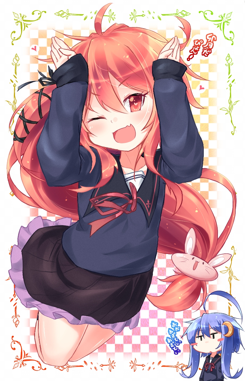 uzuki and yayoi (kantai collection) drawn by inori_(xyz5568)