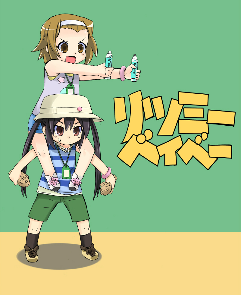nakano azusa and tainaka ritsu (k-on! and 1 more) drawn by kurou_(quadruple_zero)