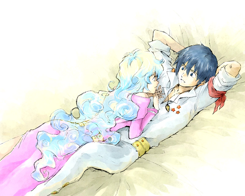 nia teppelin and simon (tengen toppa gurren lagann) drawn by akatsuki_kuuko