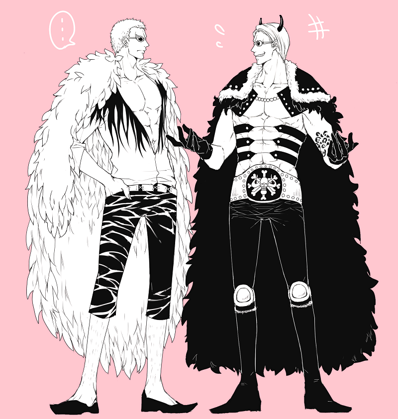 donquixote doflamingo and sheepshead (one piece) drawn by c_(kkmr24)