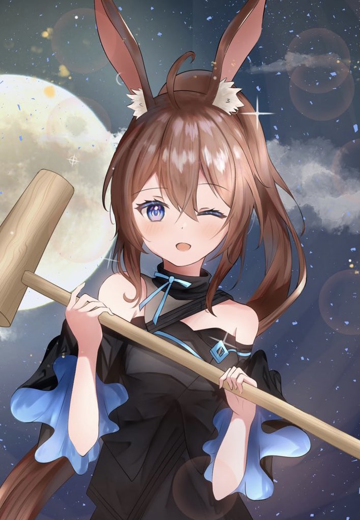 amiya (arknights and 1 more) drawn by afarisu_dayo