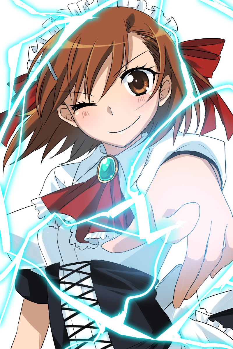 misaka mikoto (toaru majutsu no index and 1 more) drawn by amamiya_hisui