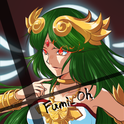 palutena (super smash bros. and 2 more) drawn by fumio_(fumifumi)