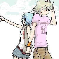 ayanami rei, nagisa kaworu, and snoopy (neon genesis evangelion and 1 more) drawn by lrk