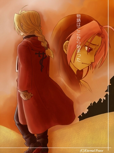 edward elric and rose tomas (fullmetal alchemist) drawn by kuranbeeru_(heidel_sadako)