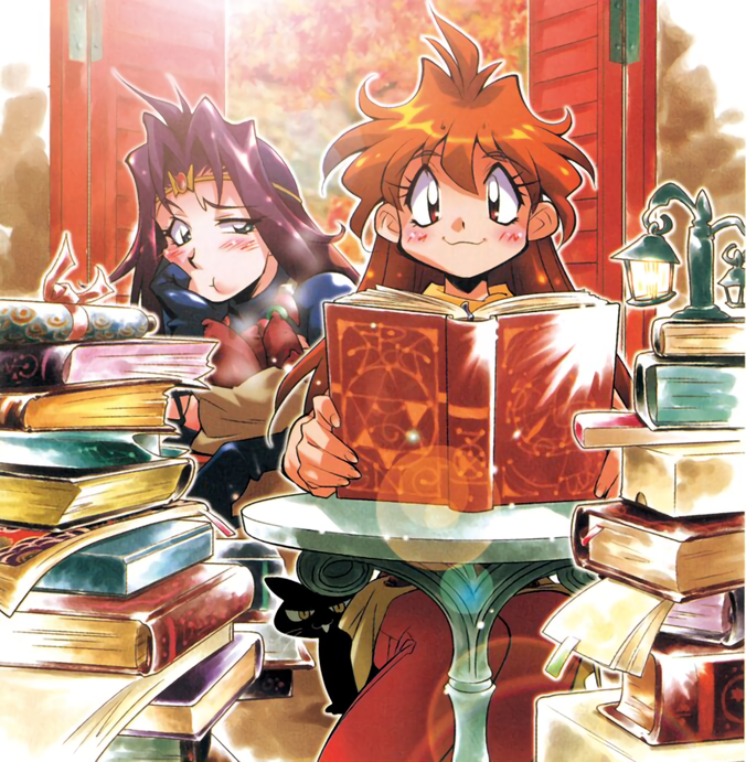 lina inverse and naga the serpent (slayers) drawn by araizumi_rui