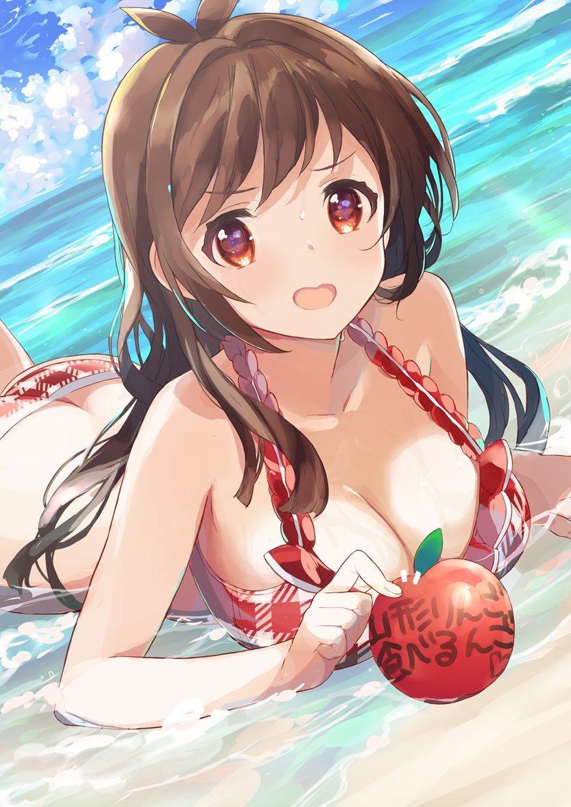 tsujino akari (idolmaster and 2 more) drawn by tetsujin_momoko