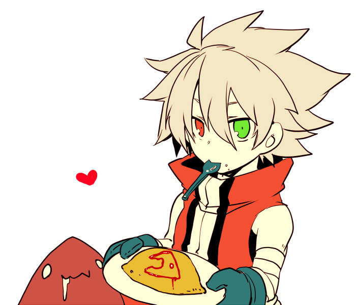 ragna the bloodedge and dead spike (blazblue) drawn by kuro_yuzu