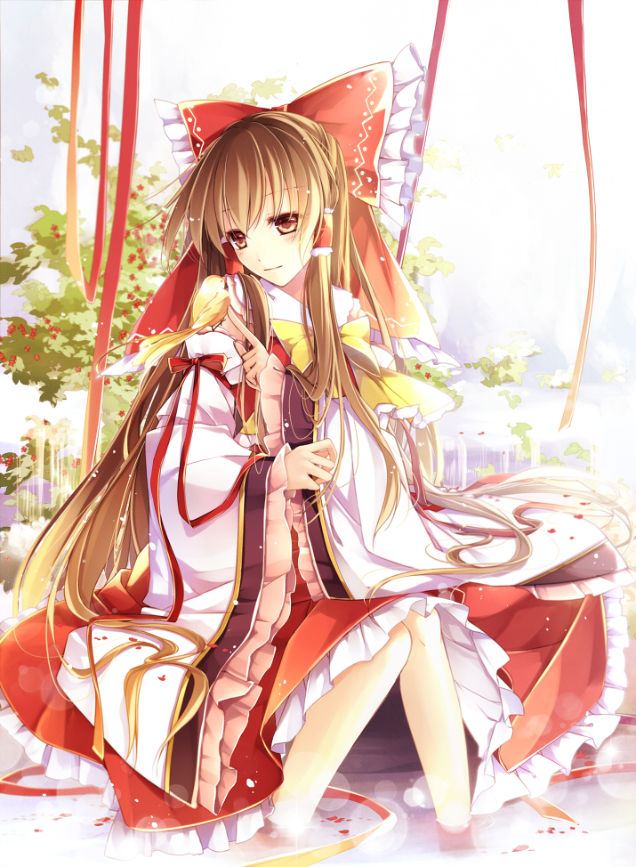 hakurei reimu (touhou) drawn by mochizuki_shiina