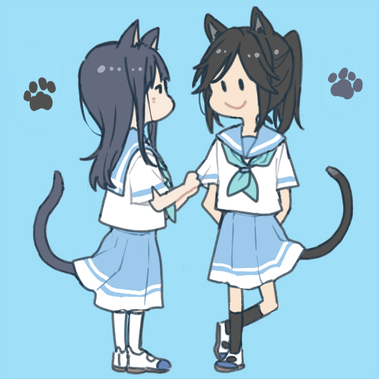 yoroizuka mizore and kasaki nozomi (hibike! euphonium and 1 more) drawn by ree_(re-19)