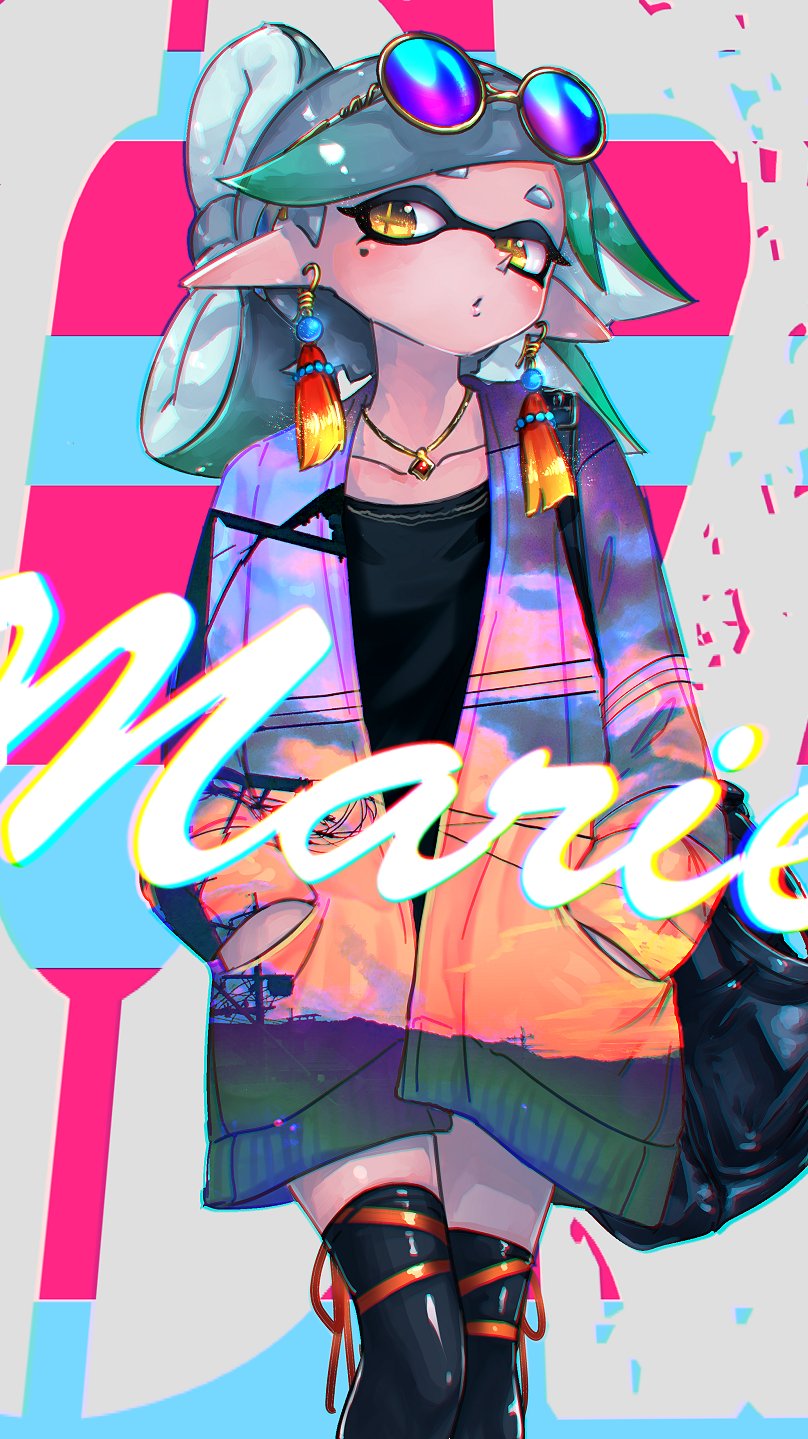 marie (splatoon and 1 more) drawn by kashu_(hizake)