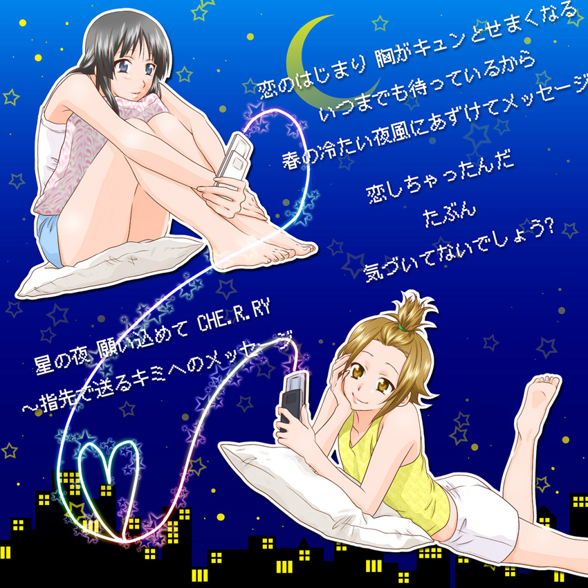 akiyama mio and tainaka ritsu (k-on!) drawn by udon_(shiratama)