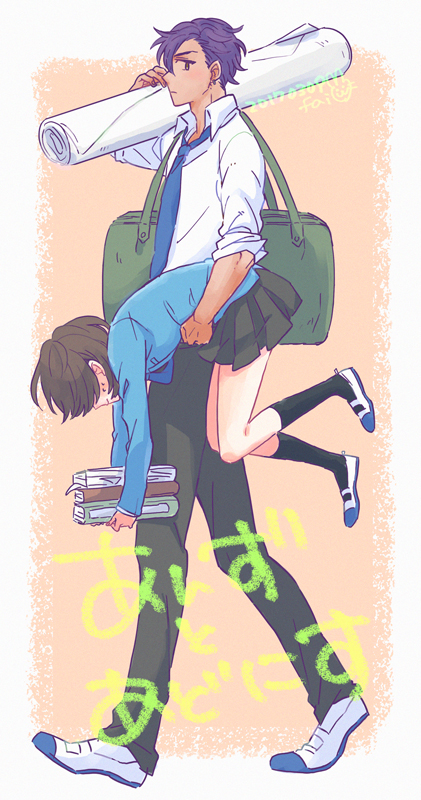 anzu and otogari adonis (ensemble stars!) drawn by xooooodx