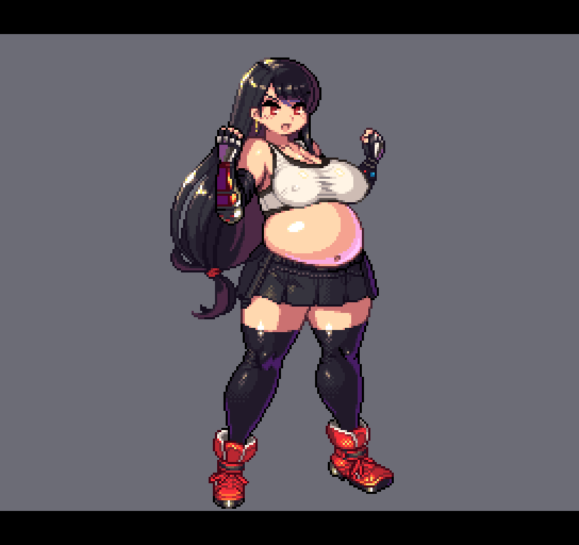 tifa lockhart (final fantasy and 2 more) drawn by yumura_kino