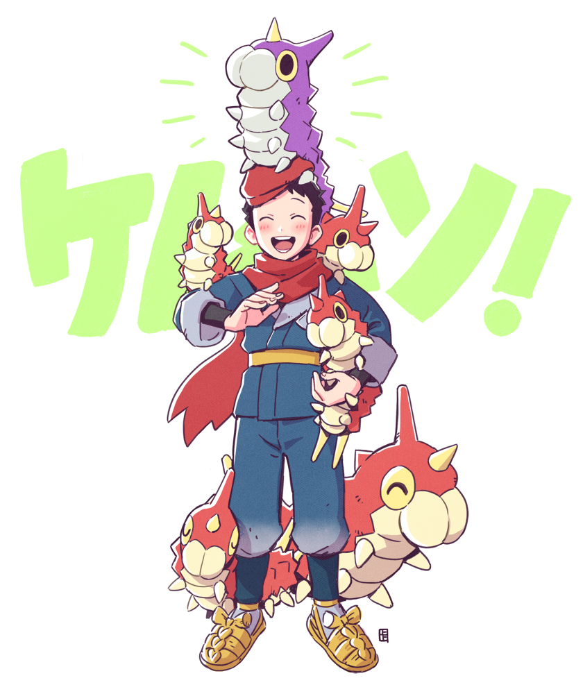 rei and wurmple (pokemon and 1 more) drawn by a-ka