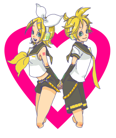 kagamine rin and kagamine len (vocaloid) drawn by ten_(ch)