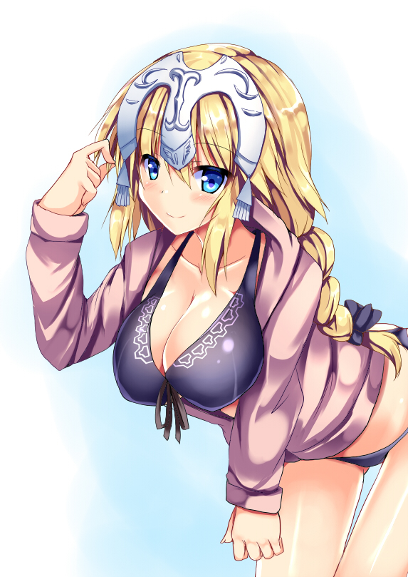 jeanne d'arc (fate and 1 more) drawn by ryokushiki_(midori-ya)