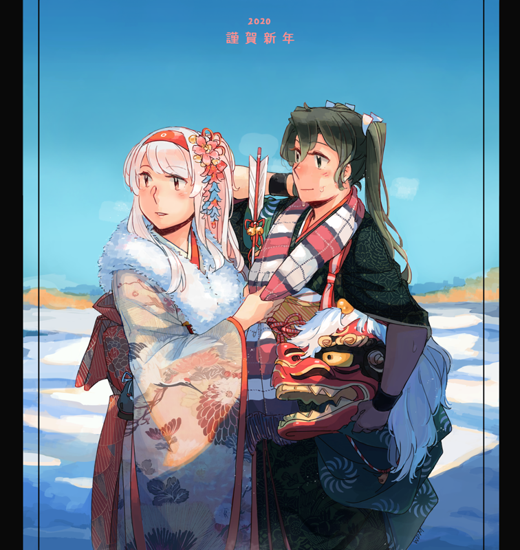 zuikaku, shoukaku, zuikaku kai ni, and shoukaku kai ni (kantai collection) drawn by weidashming