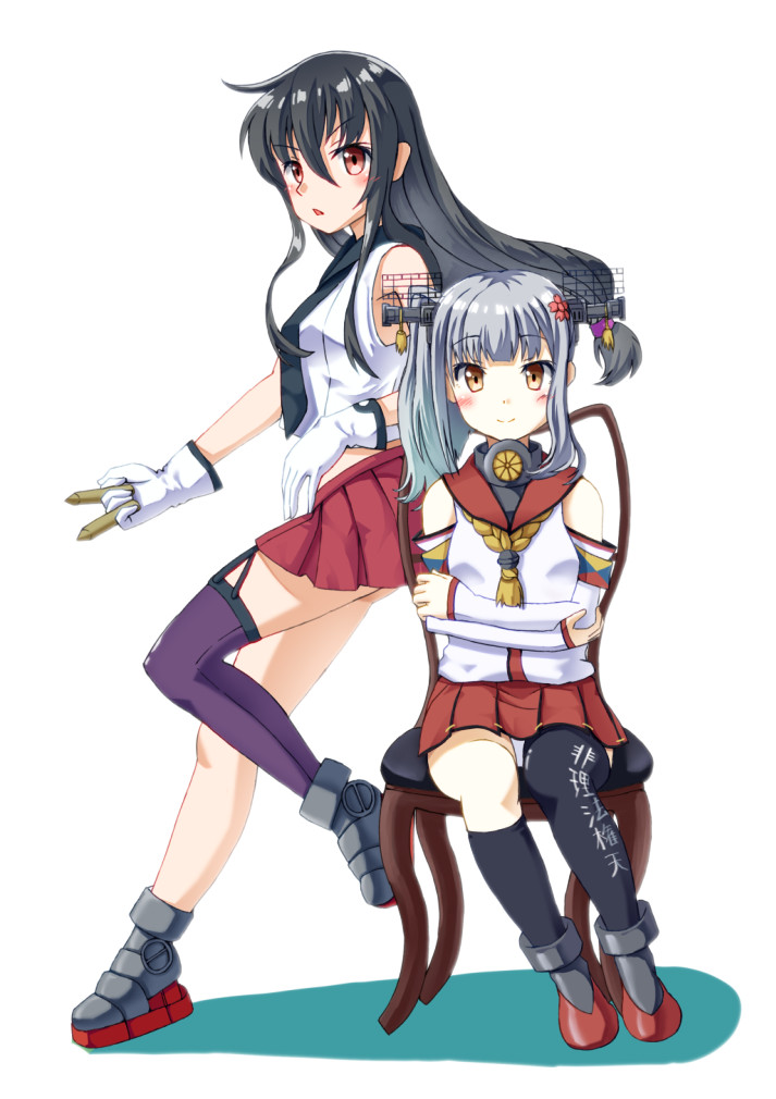 yamato, kasumi, yahagi, and hatsushimo (kantai collection) drawn by mayura_(lucadia)