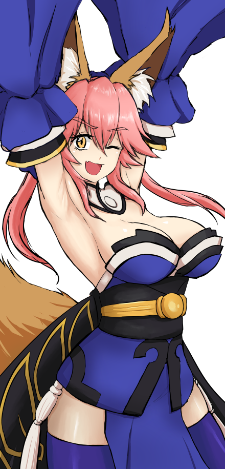 tamamo and tamamo no mae (fate and 2 more) drawn by sphere-stc