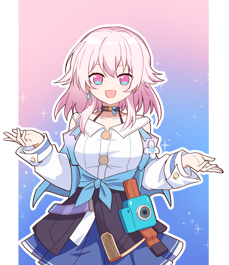 march 7th (honkai and 1 more) drawn by mzxiaxi