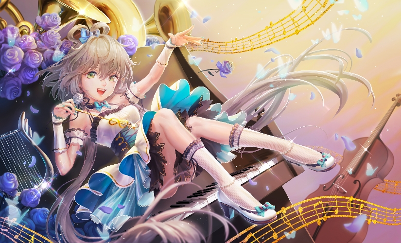 luo tianyi (vocaloid and 1 more) drawn by kitsuneko_(fox_a-j)