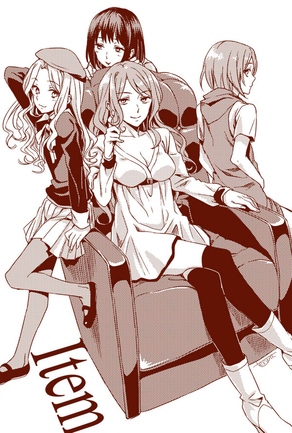 mugino shizuri, frenda seivelun, kinuhata saiai, and takitsubo rikou (toaru majutsu no index and 2 more) drawn by teruya_(6w6y)