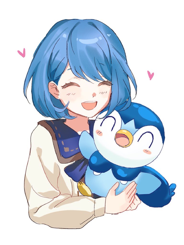 piplup and kiritani haruka (pokemon and 1 more) drawn by yama37427989191