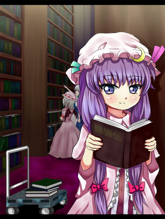 remilia scarlet, izayoi sakuya, and patchouli knowledge (touhou) drawn by tonakai_(bunsuka)