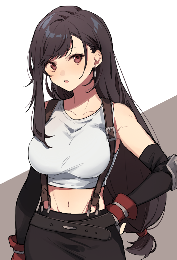 tifa lockhart (final fantasy and 1 more) drawn by tooru_(jux)