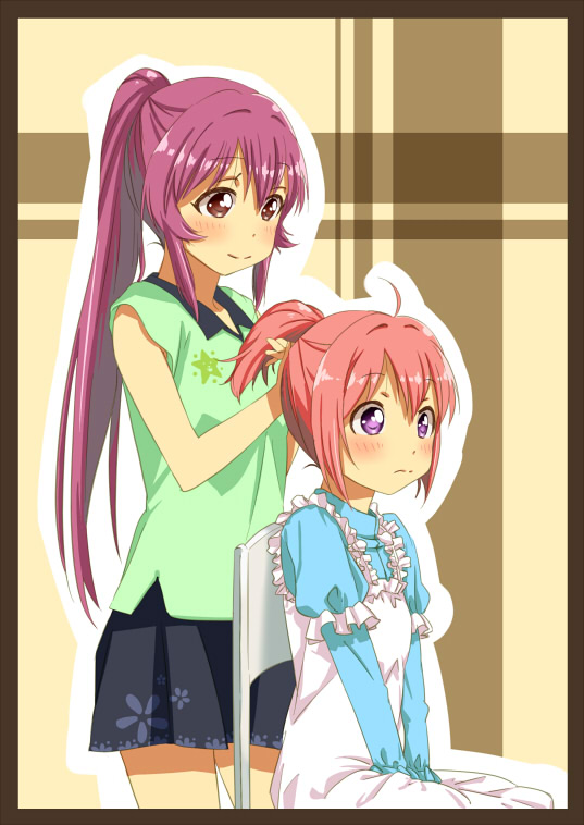 akaza akari and sugiura ayano (yuruyuri) drawn by shikou_sakugo_(qqap9gt9k)
