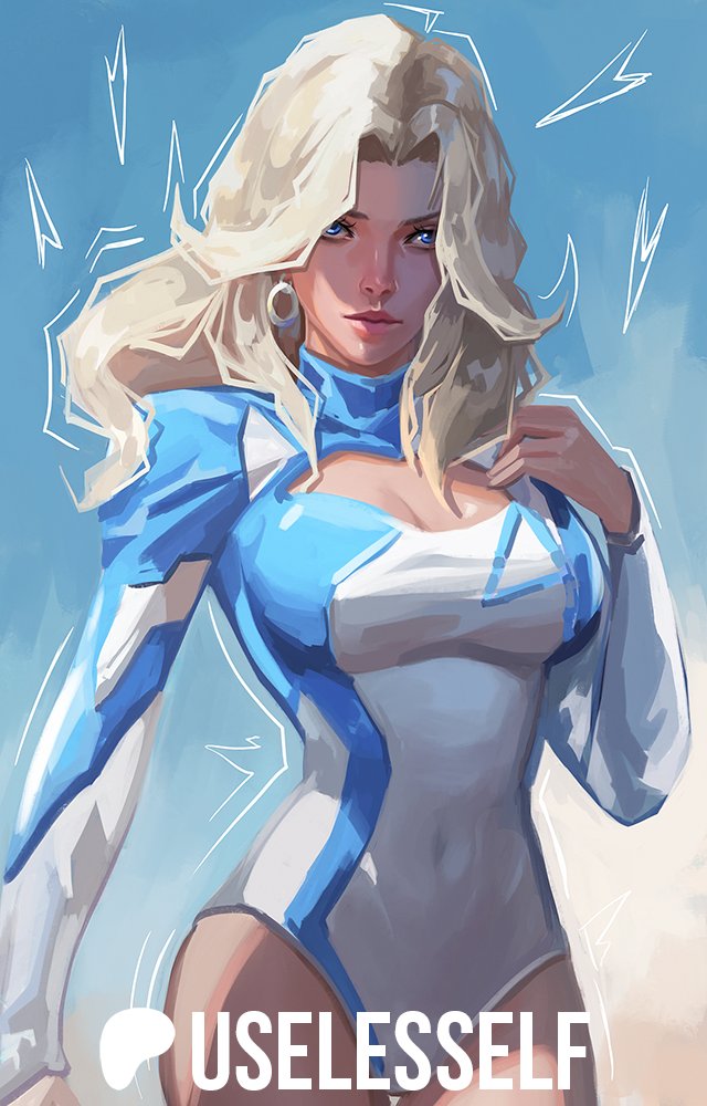 sue storm (marvel and 2 more) drawn by useless_elf