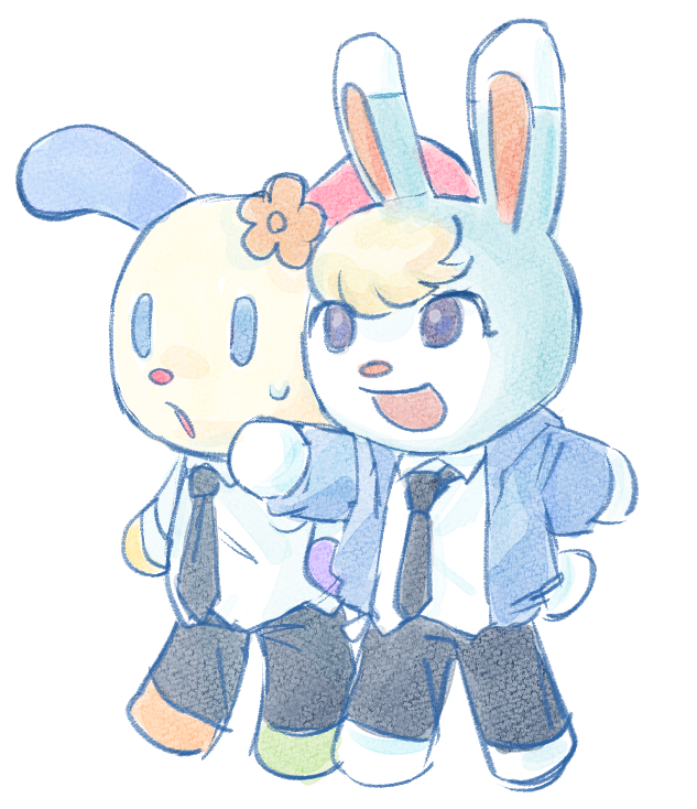 sasha and usahana (sanrio and 1 more) drawn by spintops