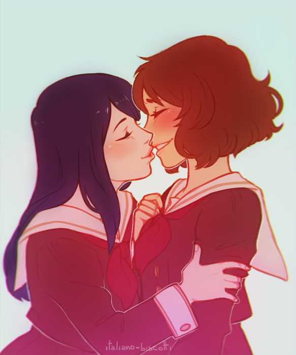 oumae kumiko and kousaka reina (hibike! euphonium) drawn by italiano-biscotti