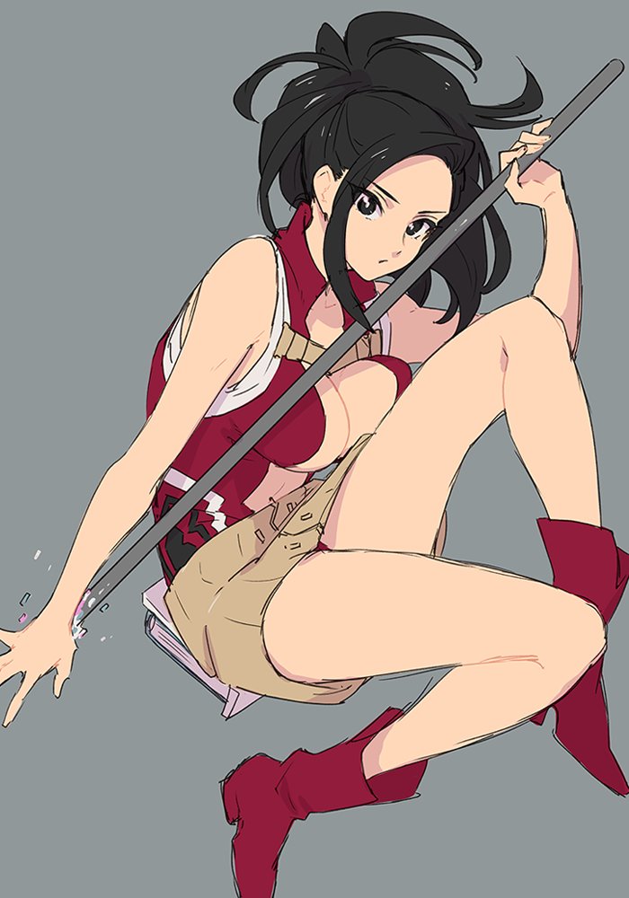 yaoyorozu momo (boku no hero academia) drawn by isshoku_(shiki)