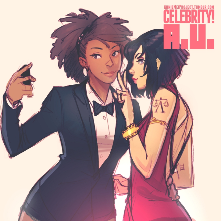 retro mei and xii (annie mei project) drawn by caleb_thomas