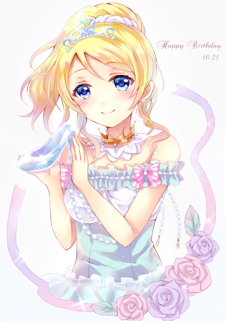 ayase eli and cinderella (love live! and 3 more) drawn by sakura_hiyori