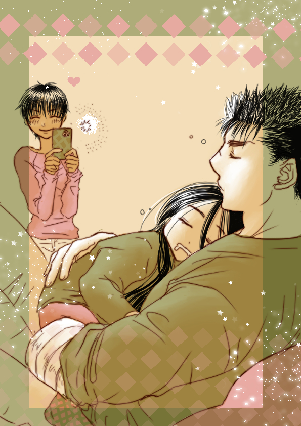 guts, casca, and moonlight boy (berserk) drawn by kame_(jeycobsry)