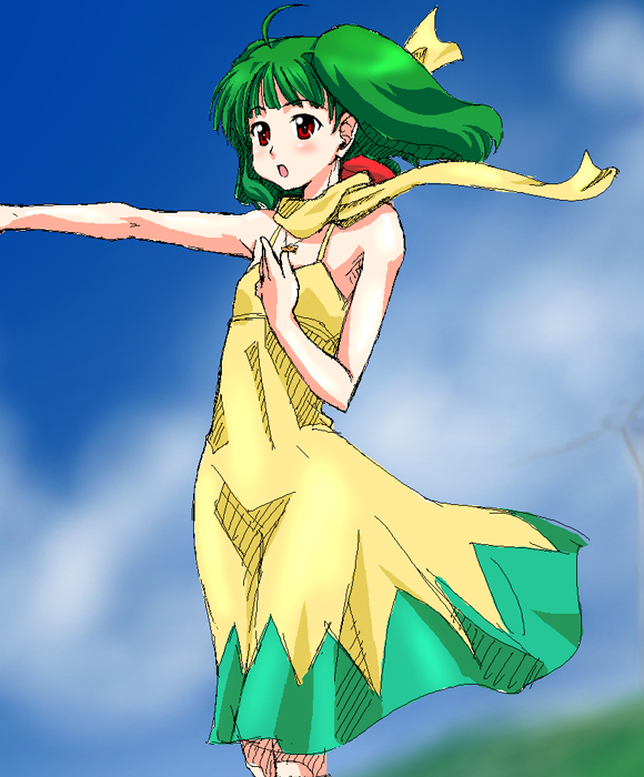 ranka lee (macross and 1 more) drawn by rikumoto_yoshiyuki