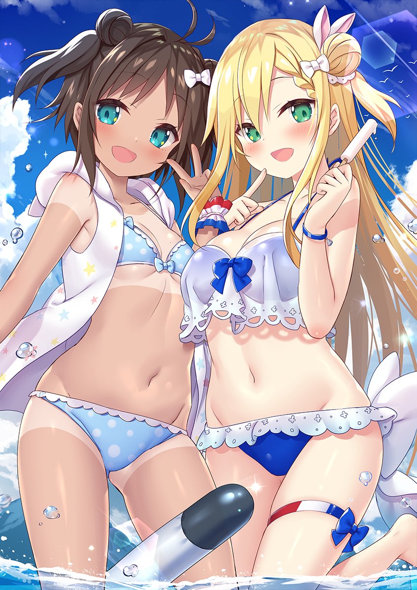 forbin and le mars (azur lane) drawn by yano_mitsuki_(nanairo)