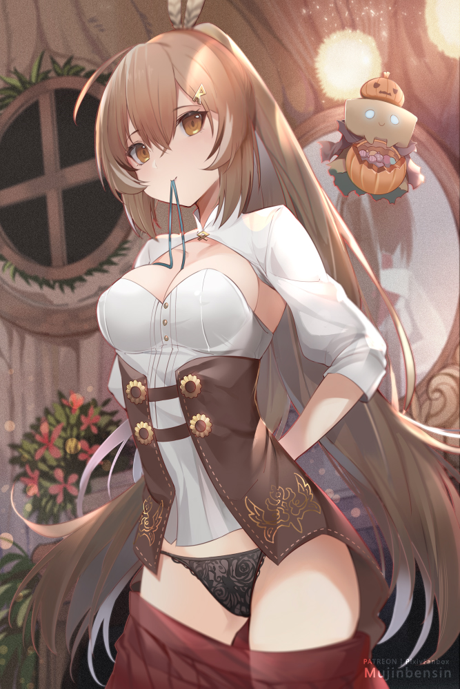 nanashi mumei and friend (hololive and 1 more) drawn by mujinbensin