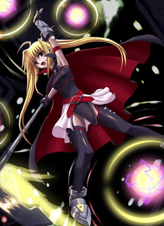 fate testarossa and bardiche (lyrical nanoha and 2 more)
