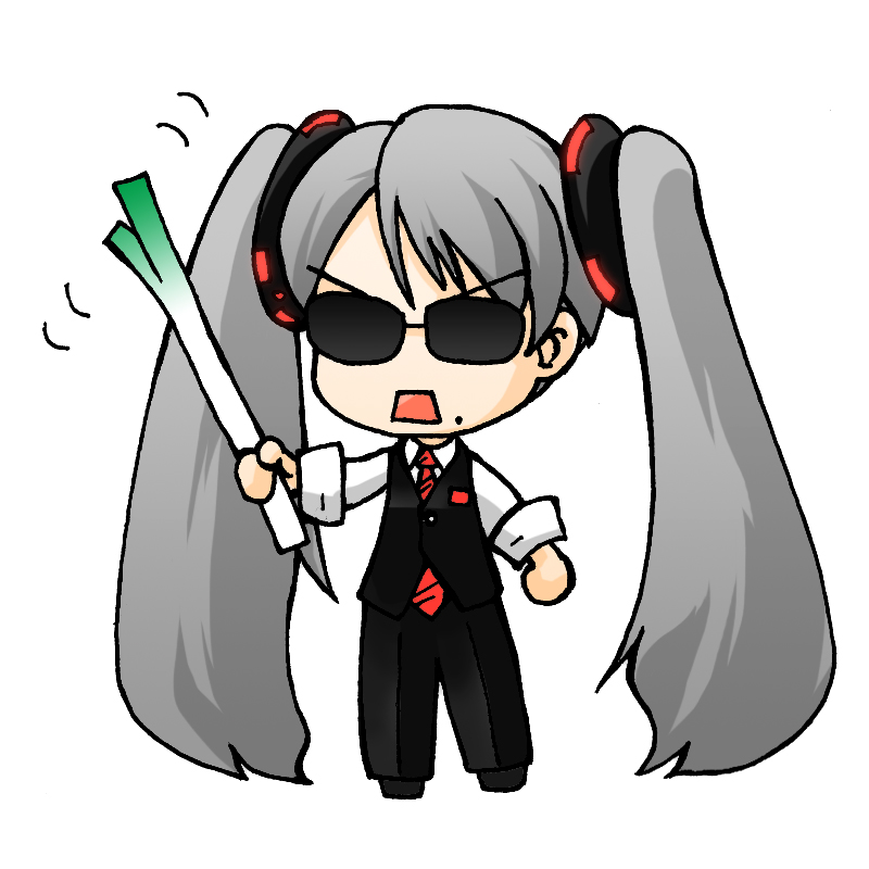 hatsune miku and strangelove (vocaloid and 2 more) drawn by finalslime