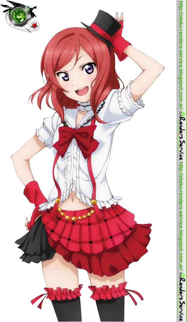 nishikino maki (love live! and 1 more) drawn by ors_anime_renders